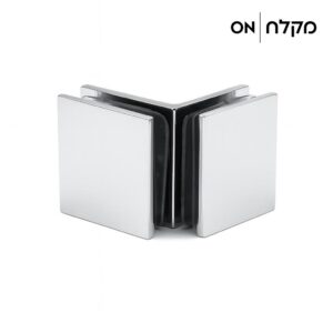 תפס 90 מעלות זכוכית זכוכית - ניקל מוברש למקלחון